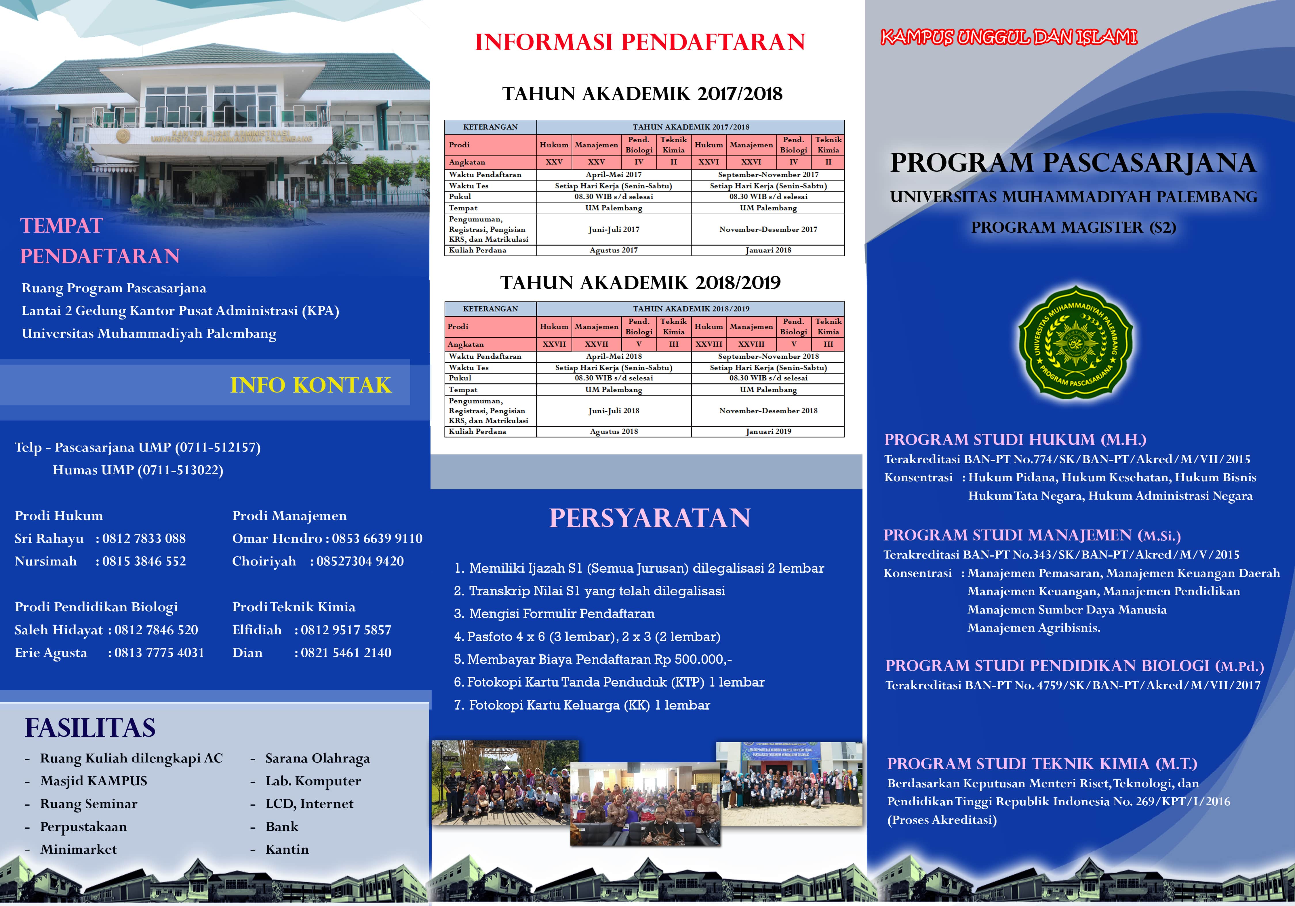 Brosur - Universitas Muhammadiyah Palembang