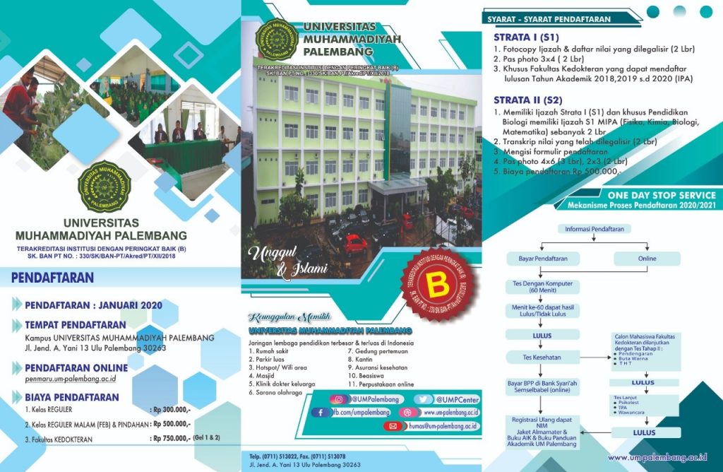 Brosur UM Palembang Universitas Muhammadiyah Palembang