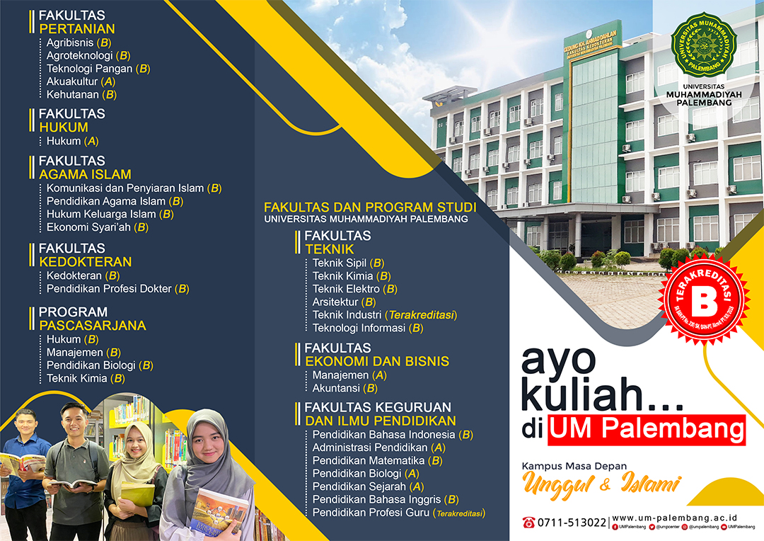 Brosur Um Palembang Universitas Muhammadiyah Palembang